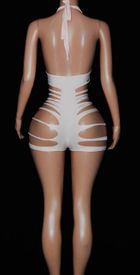 Slashed romper