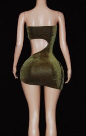 Velvet cut out mini