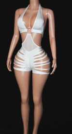 New ring slashed romper