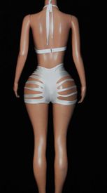 New ring slashed romper