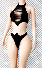 Rhinestone connector monokini
