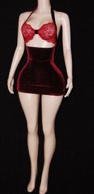 Velvet high waist mini 