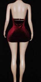 Velvet high waist mini 