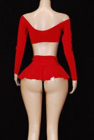 Long sleeve skirt set 