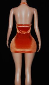 High waist velvet mini 