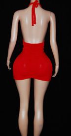 Shirred front/back mini 