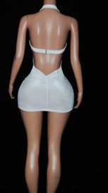 Velvet rhinestone heart mini 