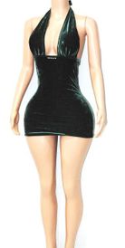 Velvet halter mini