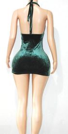 Velvet halter mini