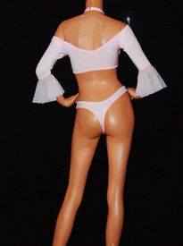 3 pc ruffle thong set 