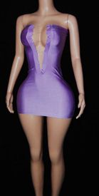 Lace up tube mini w/stones