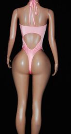 Big rhinestone heart monokini 