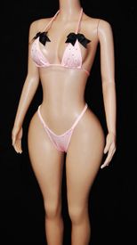 A/B rhinestone bow set 