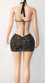 Gold ring mini w/ties