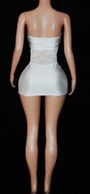 Lace overlay tube mini 