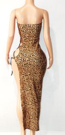 Lace up tube gown