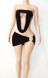 Draped band sk set w/ring