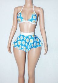 3 pc daisy sk set /g-string