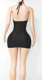 Double rhinestone mini