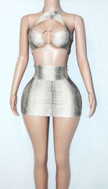 High neck  keyhole sk set 