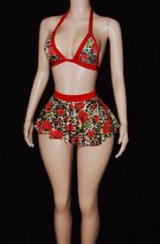 Rose/animal prink sk set 