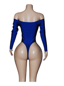 Lace up long sleeve monokini