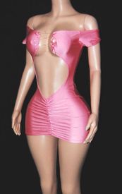 Cap sleeve shirred front mini (10colors)