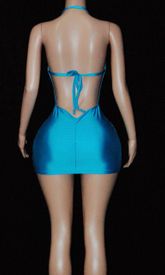 White lace overlay mini 