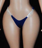 Dangle rhinestone y back g-string 