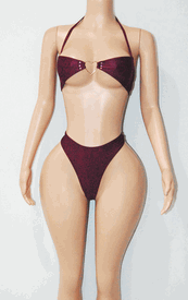 Ring heart thong set 