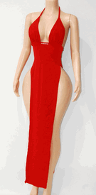 High slit Marilyn gown 