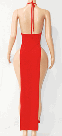 High slit Marilyn gown 
