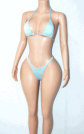 Rhinestone bow y-back set 