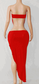 Draped long sk set (3colors)