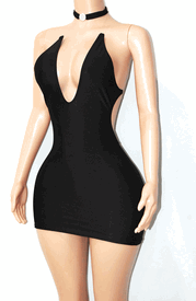 Clear back mini w/chocker (10colors)