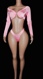 Long sleeve thong set 