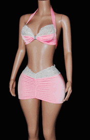 Lace trim sk set 