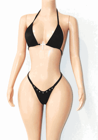 Rhinestone cross y back set