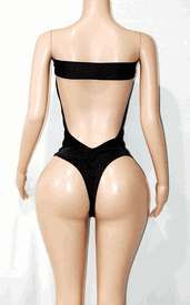 Draped band monokini