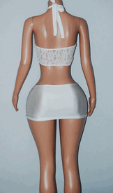 Lace scarf sk set 