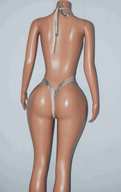 Suspender monokini w/rings