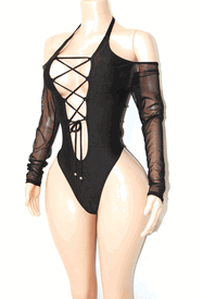 Cold shoulder monokini