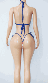 Hologram bikini set w/ties