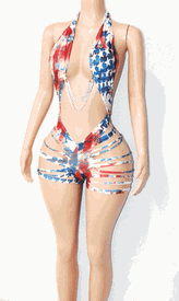 Romper w/chain