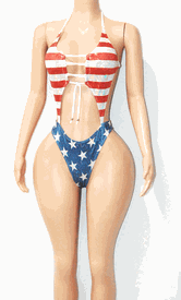 American flag monokini 
