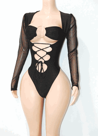 Bottlegirl monokini w/ring top