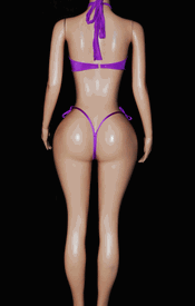 Bow thong set w/ties