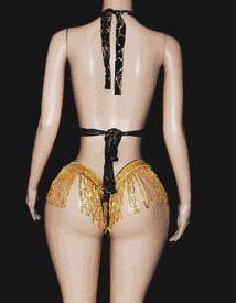 Fringe hologram thong set