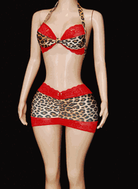 Double lace trim sk set 