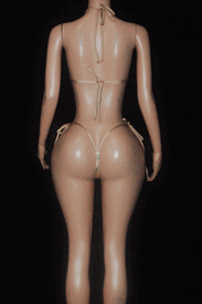 Hologram thong set w/ties